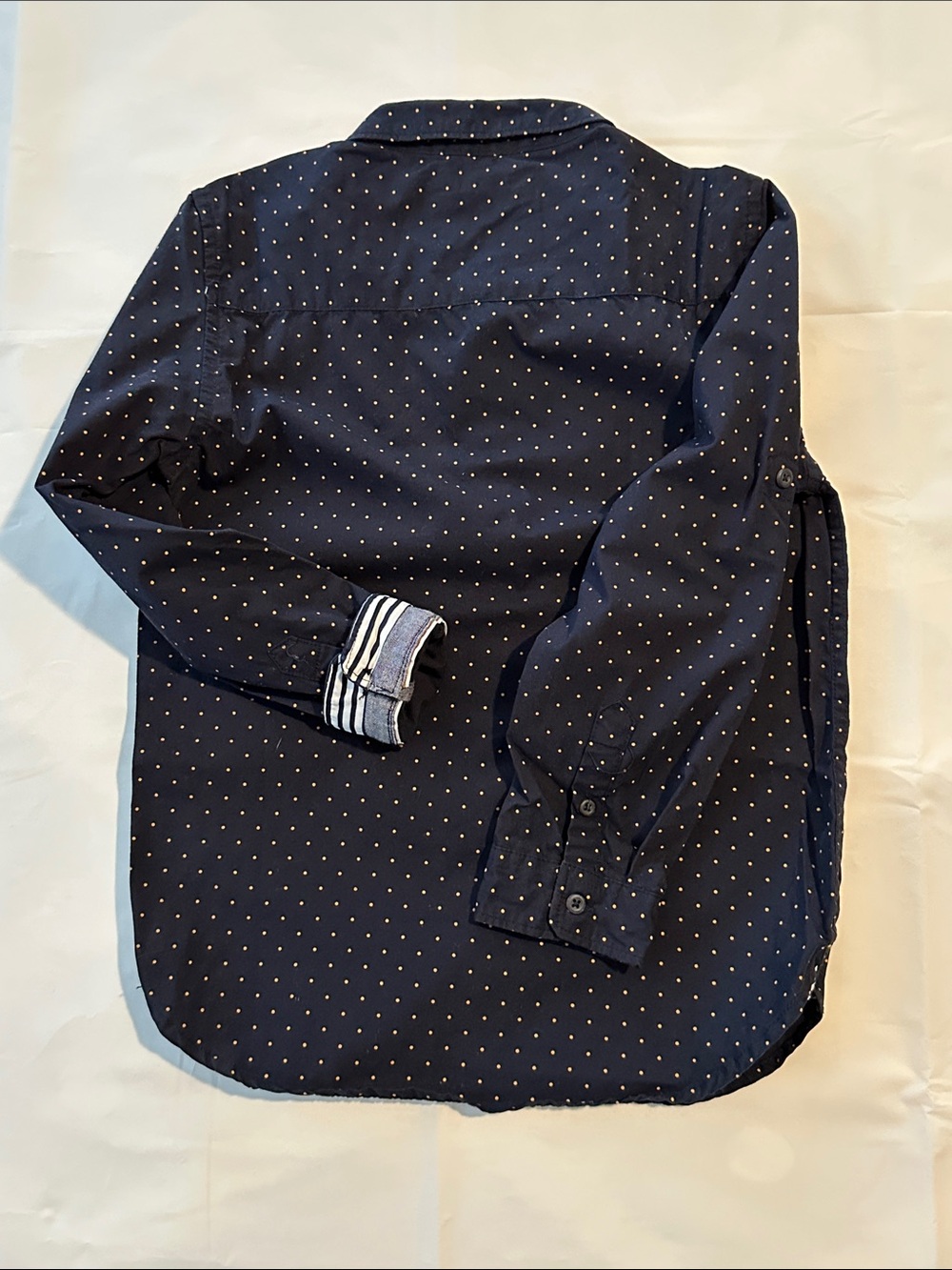 Kids clothes Cactus Navy Dot & Burgundy Micro Dot Button-Down Shirts size 8-10 - Picture 9 of 12
